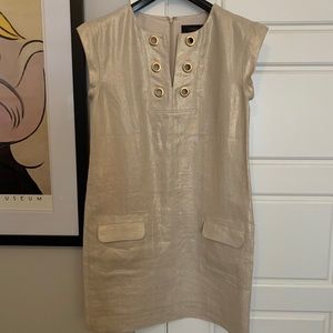 JCrew Metallic Sheath Dress Size 2